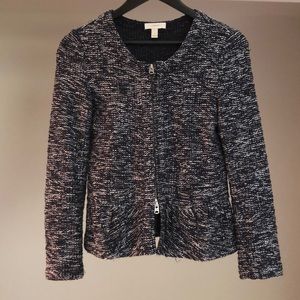 J Crew Peplum Sweater Jacket